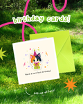 Cat Birthday Card – “The Gift Giver” – Have a Purrrfect Birthday